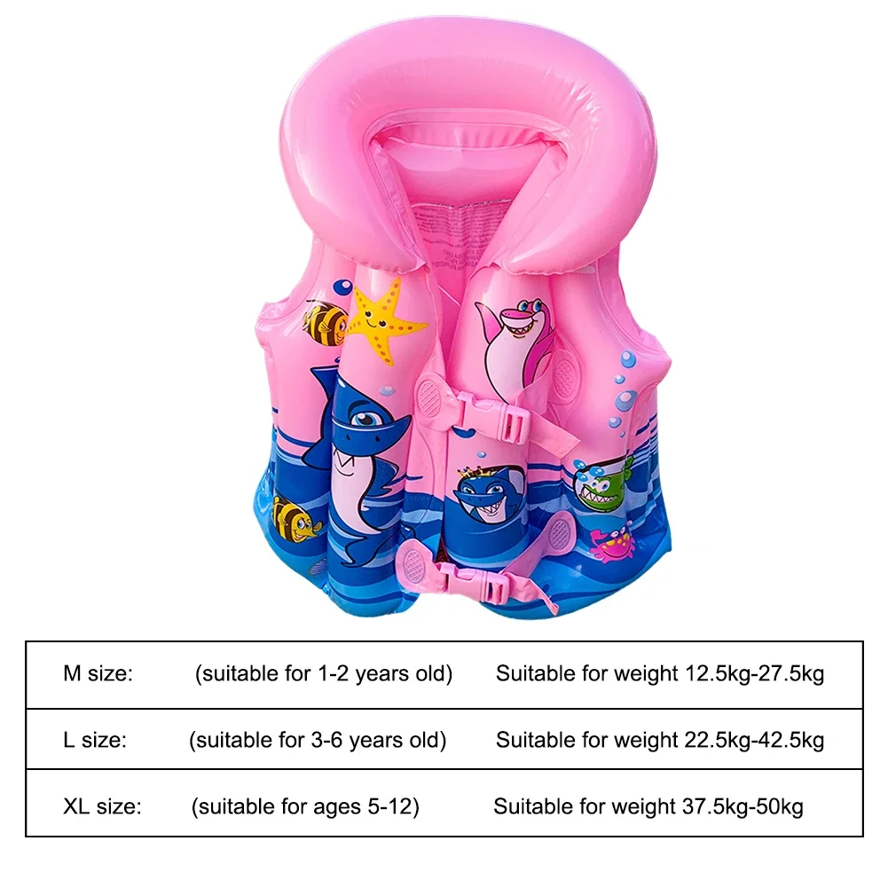 Baby Life Jacket 3D Cute Swimming Vest for Children Buoyancy Floating Vest Swimming Vest Float Child Life Jacket Pool Swimwear: Blue