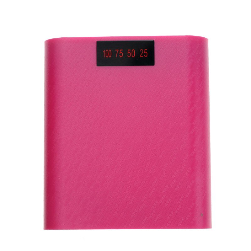 Kebidumei 5v usb 4 * 18650 powerbank akku diy gehäuse box handy ladegerät display bildschirm für iphone  x 7 xiaomi: Rot