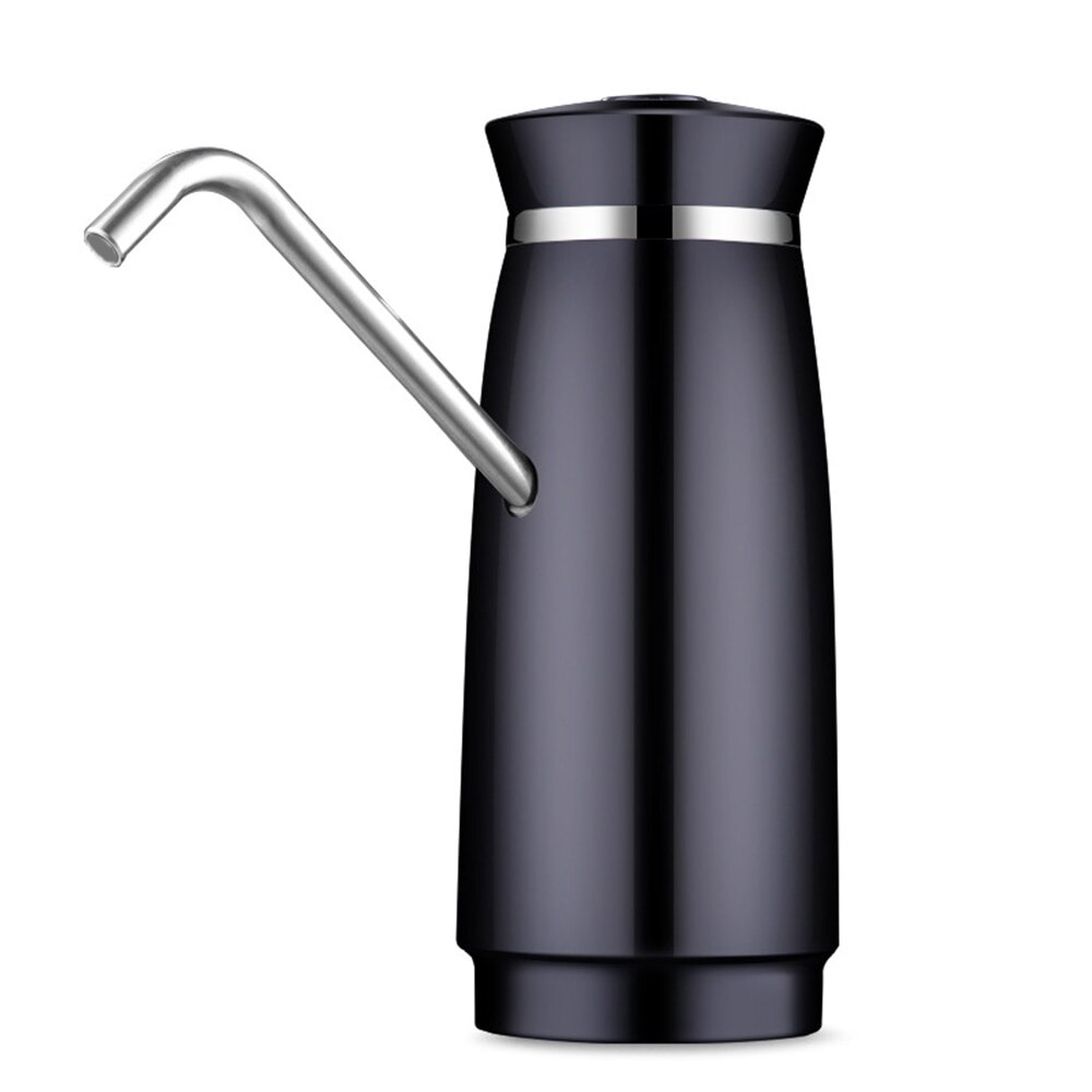 USB Oplaadbare Draagbare Elektrische Waterpomp Dispenser Gallon Drinking Fles Automatische Schakelaar Waterpomp Machine: Black