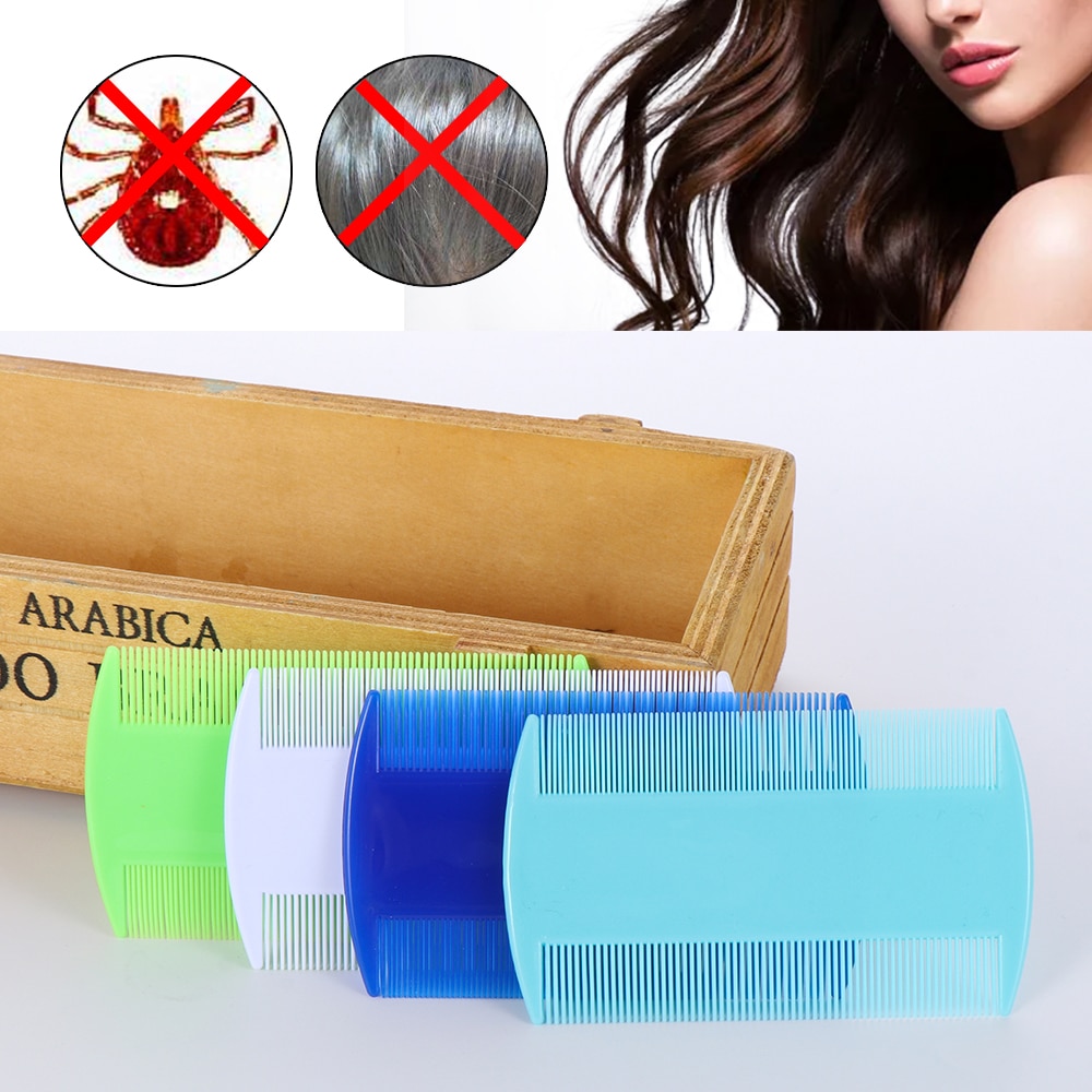 Removal Lice Comb Double Sided Fine Tooth Combs Effective Removal Lice Flea Nit Comb Hair Styling Tools Head Lice Detection