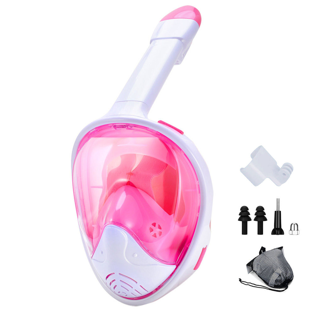 Volledige Gezicht Snorkel Masker Met Afneembare Camera Mount, snorkelen Zwemmen Duiken Masker Wide View Anti-Fog Anti-Lek Voor Volwassen Kinderen