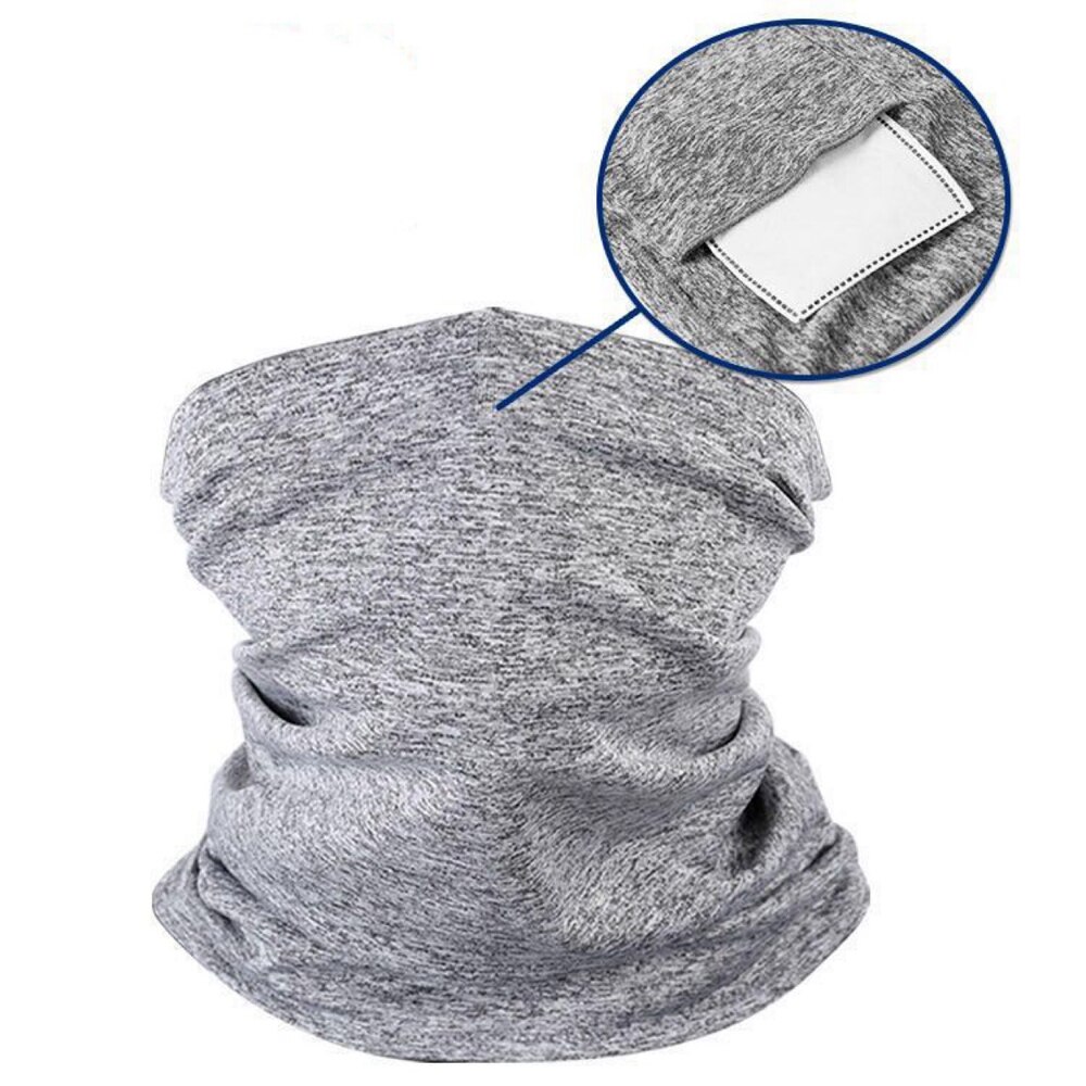 Unisex hoofd gezicht nek gaiter tube elastische bandana sjaal outdoor fietsaccessoires halve gezichtssjaals met onzichtbare zak