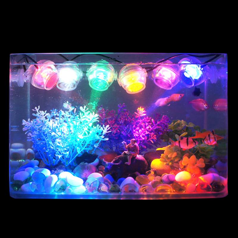 DC 5V Tauch Aquarium Licht USB RGB Mehrfarbige LED IP65 Wasserdichte Unterwasser Aquarium Licht Lampe Riff Licht Scheinwerfer 1W