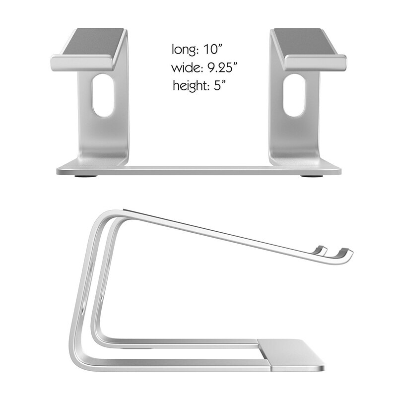 Laptop Stand Ergonomic Aluminum Laptop Mount Computer Stand Detachable Laptop Riser Notebook Holder Stand Compatible