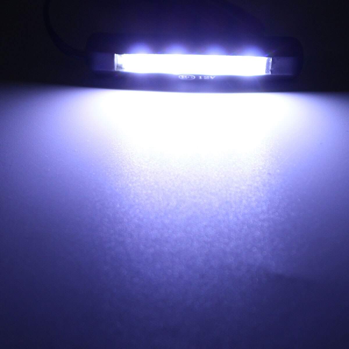 CAR MOTORCYCLE LED TINY REAR NUMBER PLATE LIGHT LAMP 12V 4LED