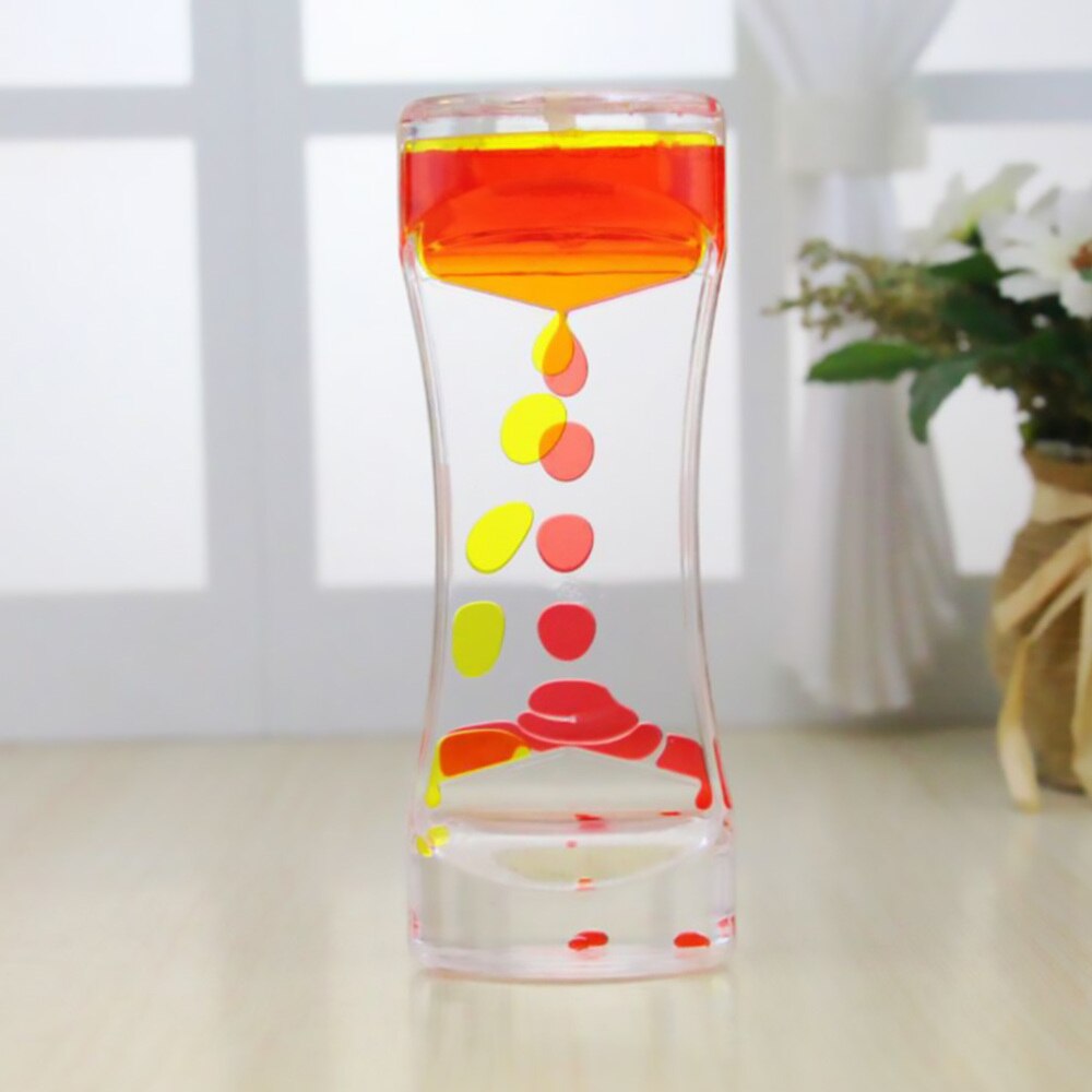 Bubble Hourglass Action Liquid Timer Desk Decor Art Craft for Home