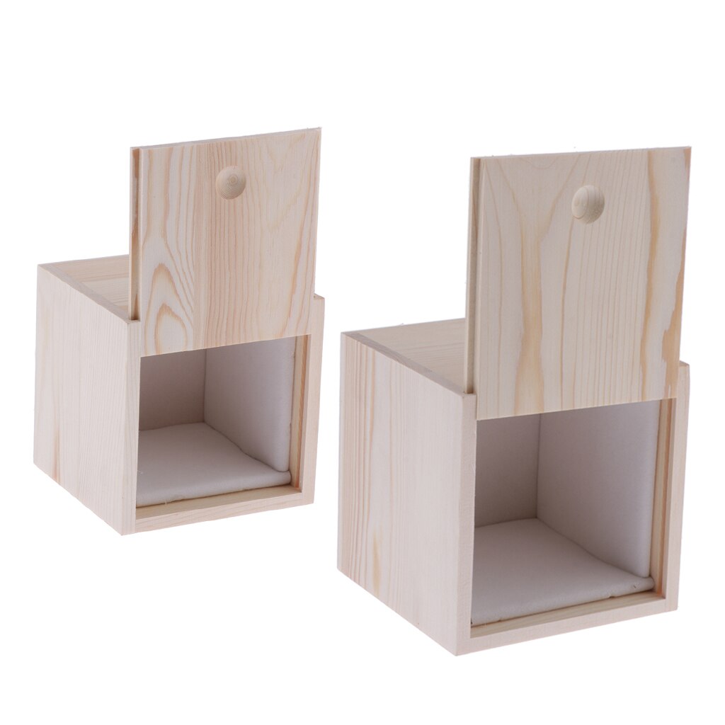 Wooden Box Doll Storage Case Carrying Holder with Lid for 18 inch, 24 inch BJD Dolls