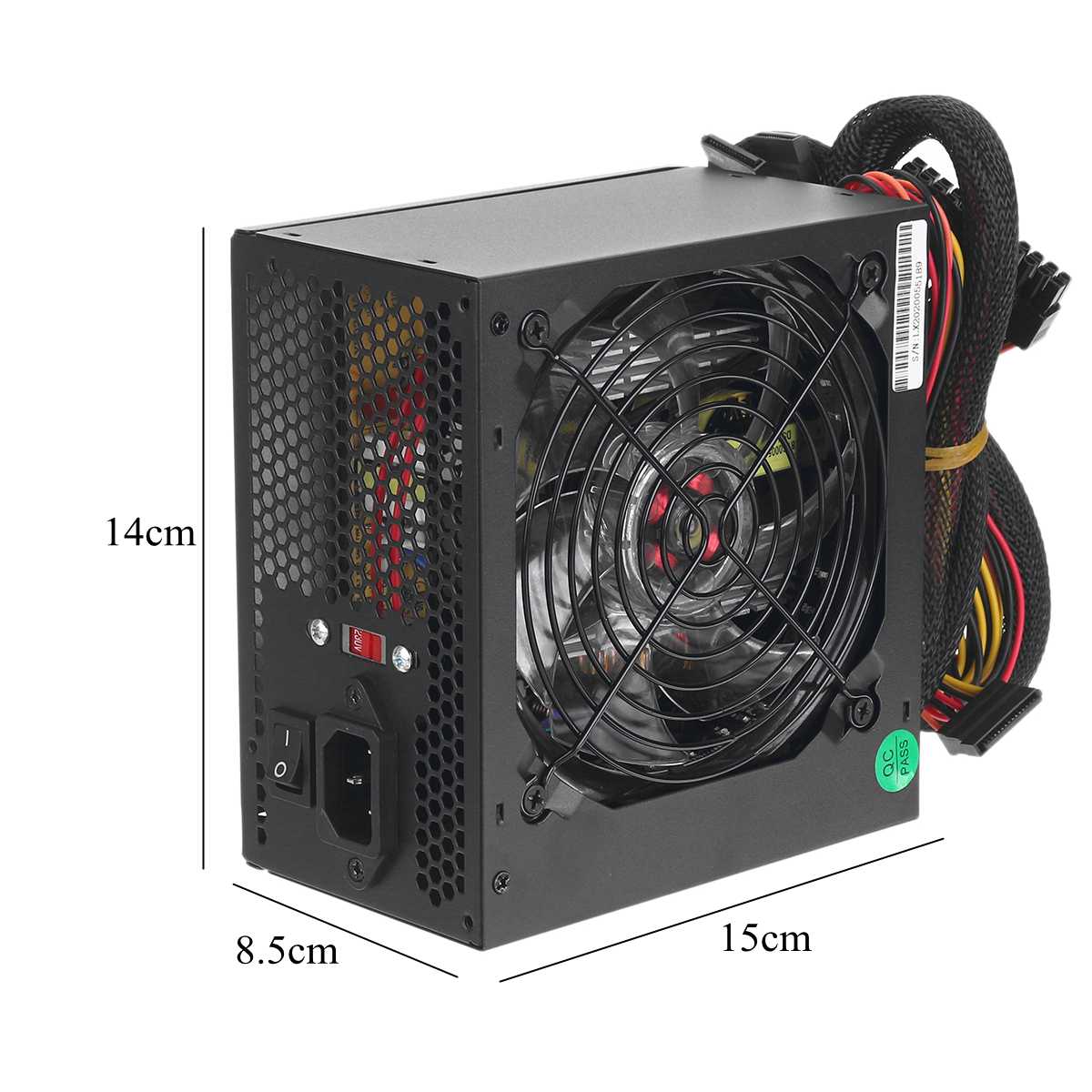 220V MAX 750W PCI SATA ATX 12V Gaming PC Power Supply 24Pin /Molex /Sata 750Walt 12CM Fan Computer Power Supply For BTC