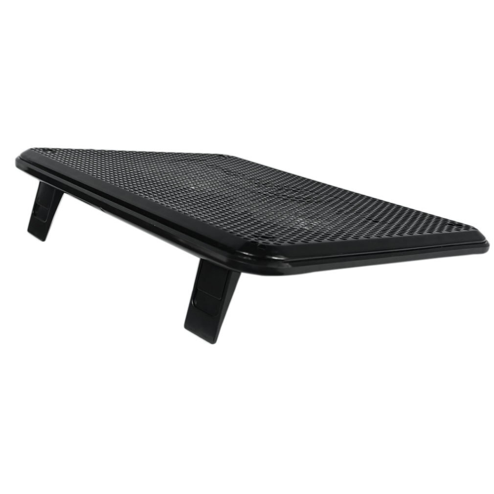 Blue LED Dual Fans USB Port Cooling Stand Pad Cooler For Laptop Notebook