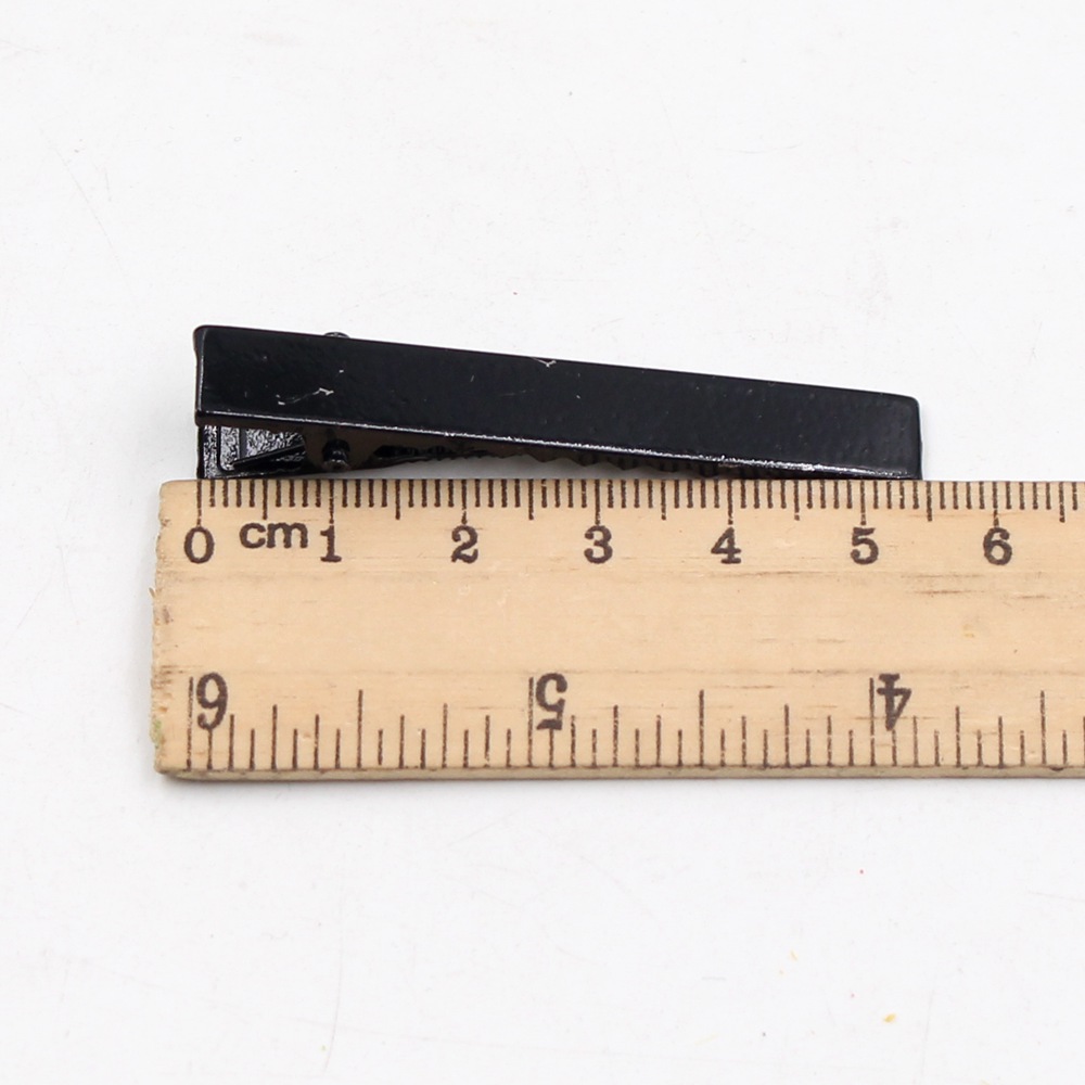 30 stk hvite svarte håndlagde klips for bryllup klut gjør-det-selv kvinner hårspenner generisk jern x skjorte bukseklemme 3cm 4cm 4.5cm 5.5cm: 55mm svarte