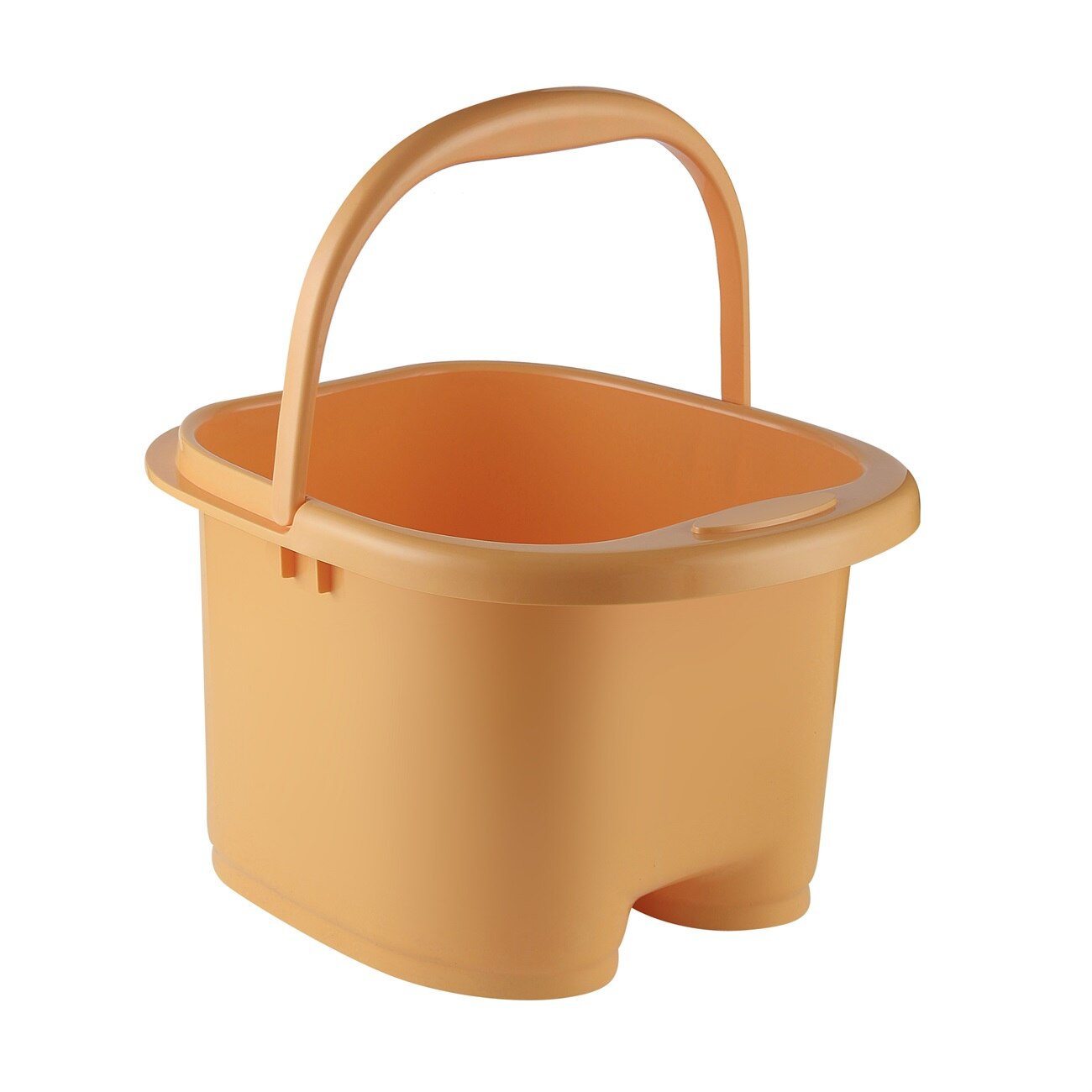 Haushalt Kunststoff Eimer Fußbad Eimer Bad Fuß Badewanne Waschbecken Wäsche Eimer Tragbare Wasser Behälter mit Griff: YELLOW