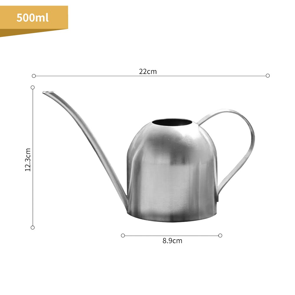 Konewka konewka ze stali nierdzewnej stalowe długie wylewka ogrodnictwo doniczkowe użyj uchwytu idealny robić podlewania rośliny kwiatowe prysznic akcesorium: C-S