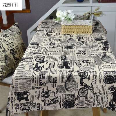 Toile de coton à imprimé journal rétro, nappe de vêtements, tissu d&#39;oreiller à rideau, matériel de bricolage fait à la main, 100cm x 150cm/pièce: 7