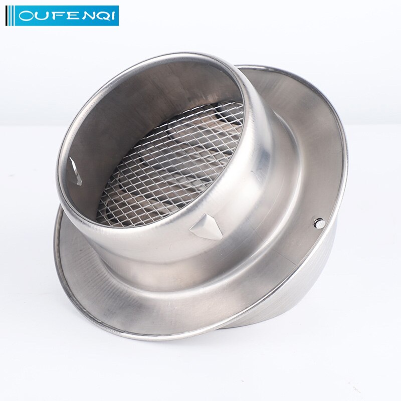 OUFENQI 304 stainless steel air outlet cover ventilation exhaust fan vent round 60mm 70mm 80mm