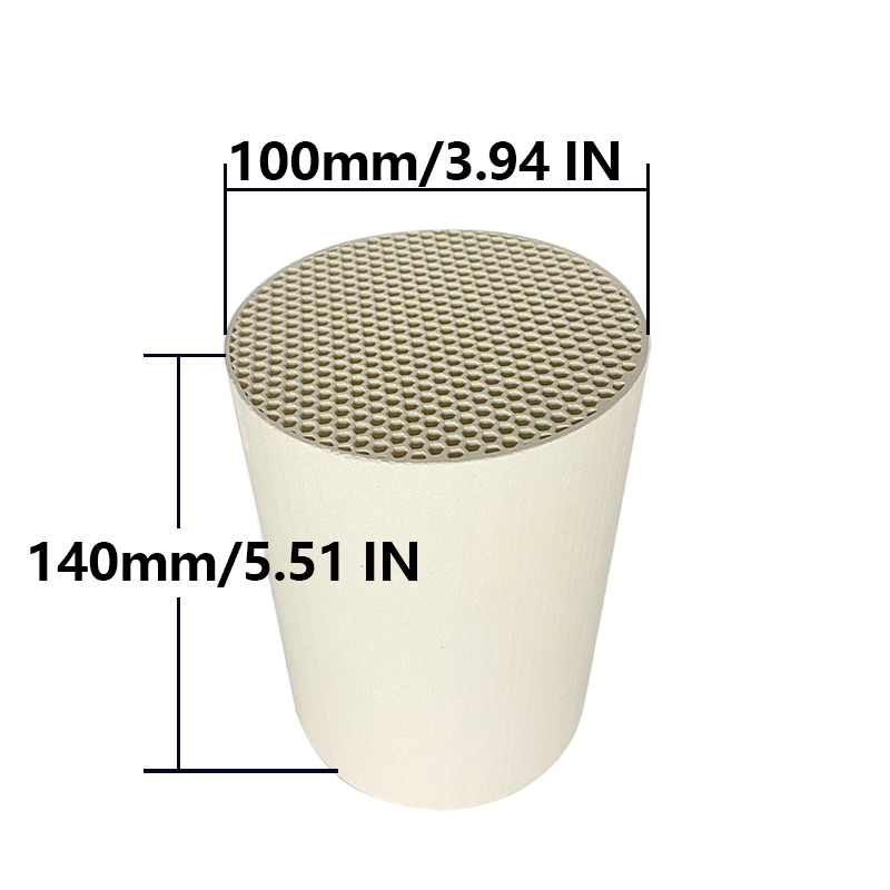 1PCS 100*140mm Keramik Wärmetauscher Kern Waben Keramik Wärme Lagerung Kern Hochwertige Wärmeabwechsler: Armee Grün
