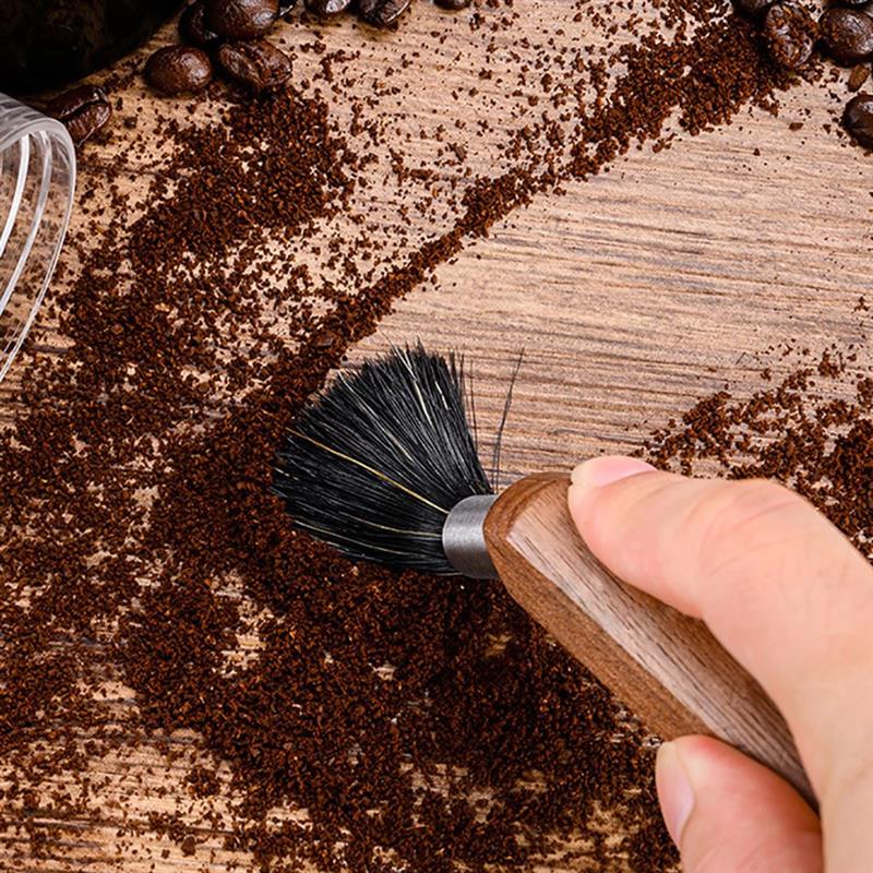 Coffee Grinder Cleaning Brush Espresso Machine Group Head Bristles Brush With Plastic Handle Coffee Machine Cleaning Brush Tool