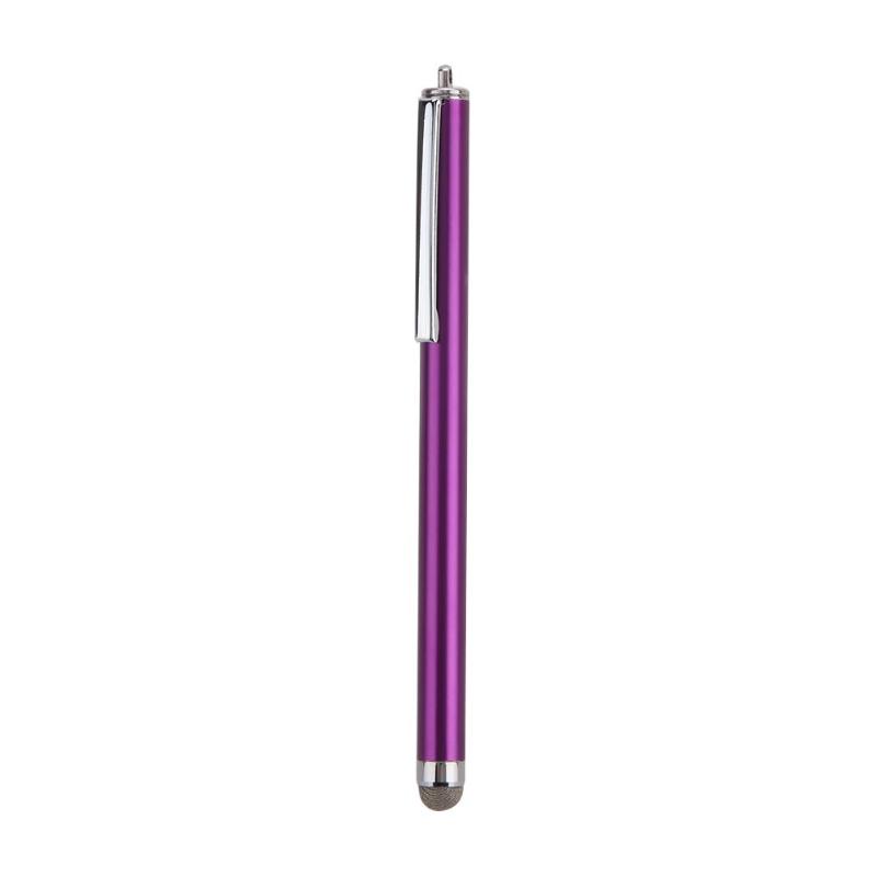 Universal Metal Mesh Micro Fiber Tip Touch Screen Stylus Pen for iPhone for Samsung Smart Phone Tablet PC Stylus Pen 9 Colors: Purple