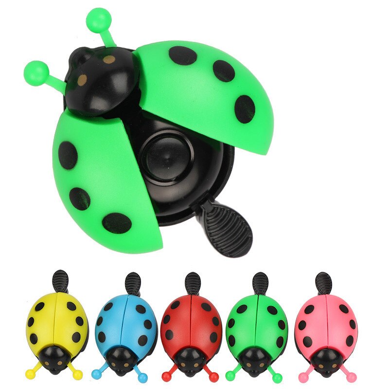 Campana de la bicicleta de anillo de escarabajo de dibujos animados ciclismo Bell niños encantadores timbre de mariquita anillo para bicicleta cuerno alarma bicicleta accesorios