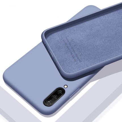 Voor Xiaomi Mi A3 Case Zachte Vloeibare Siliconen Slim Skin Coque Beschermende Cover Case Voor Xiaomi Mi A3 Lite A3lite Telefoon shell: For Xiaomi Mi A3Lite / gray