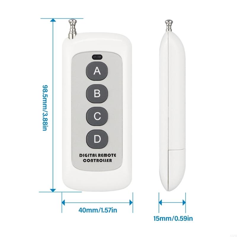 A3PD 433mhz Garage Door Remote Garage Remote Gate Opener Remote Gate Remote Control Programming Learning Garage Door Remote