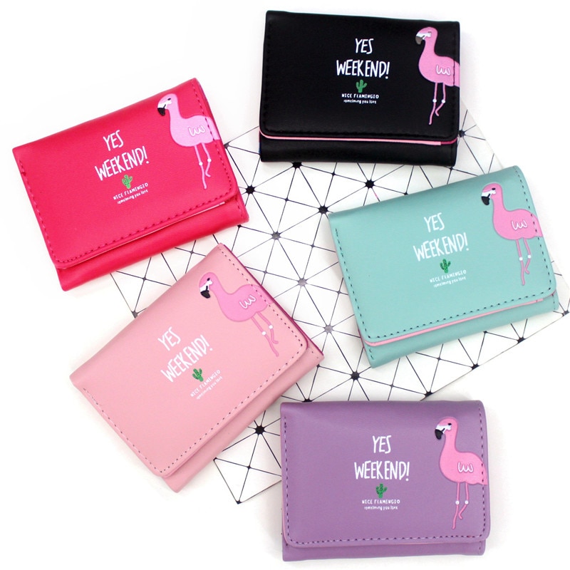 Cute Cartoon Wallets Leather Girls Wallets Short Wallet Student Coin Purse Card Holder Ladies Clutch Bag Female Purse