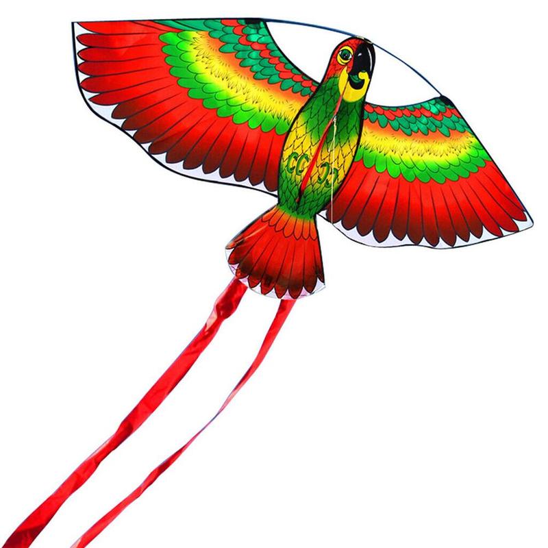 Papegoja drake små barn älskar tecknade djur kite breeze lätt att flyga drake