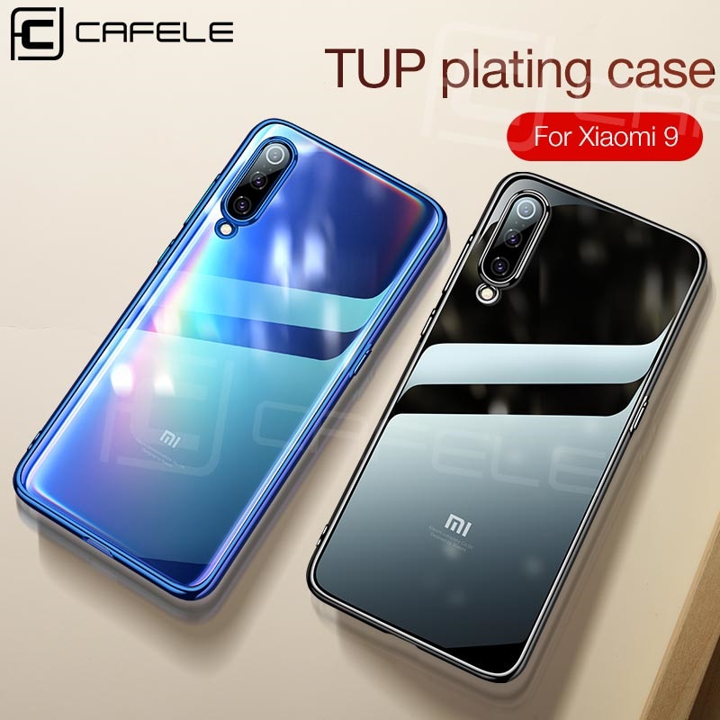 Cafele Crystal Clear Case voor Xiaomi 9 Transparante Tpu Cover Plating Telefoon Geval voor Xiaomi 9 Ultra dunne glad