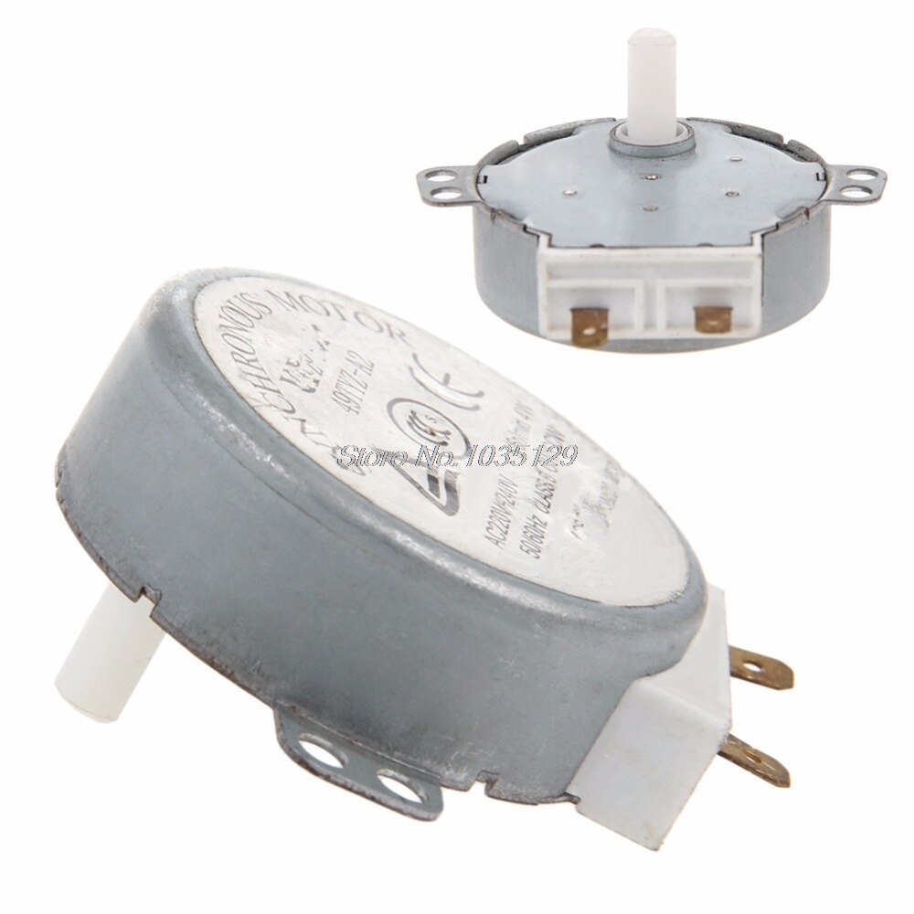 1Pc x Microwave Motor CW/CCW 4 W 5/6 RPM AC 220-240V Rotary Table Synchronous 49TYZ-A2 Whosale&amp