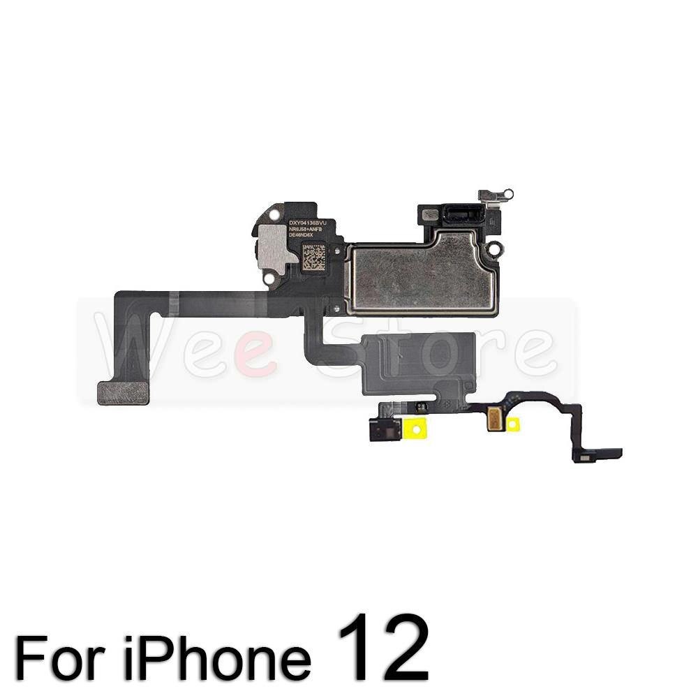 Original Top Earpiece For iPhone 11 12 Pro Max mini X XR Xs Max Proximity Sensor Front Earphone Ear Speaker Flex Cable Parts: For iPhone 12