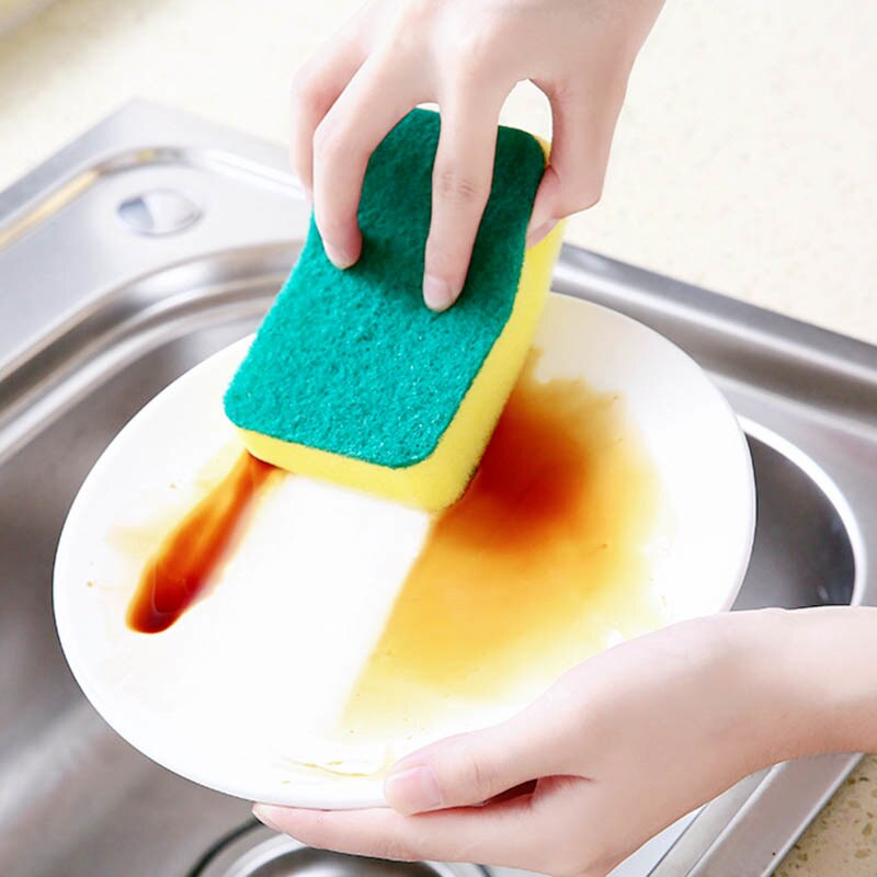 Dishwashing Sponge Kitchen Nano Emery Clean Rub Pot Rust Focal Stains Sponge Removing Kit Cleaning Brush Sponges Scouring Pads