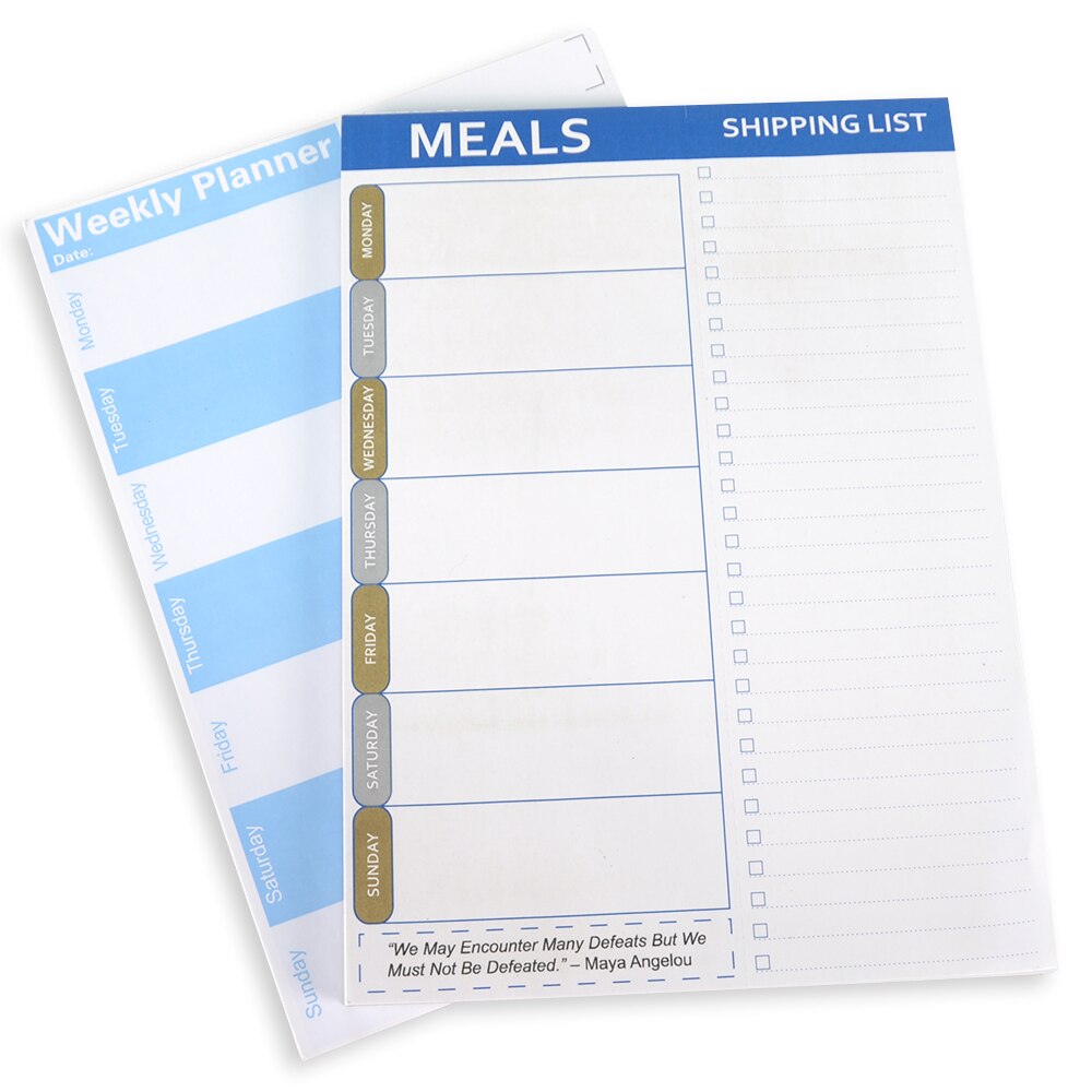 Wekelijkse Planning Pad-Magnetische Menu Planner Met Geperforeerde Tear-Off Kruidenier Belangrijk Lijsten-7 "X 10"