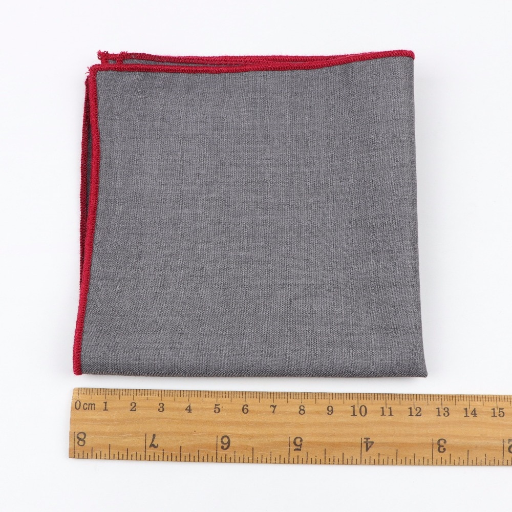 Lommetørklæde tørklæder vintage stof af forretningsdrag hankies mænds lomme firkantede lommetørklæder uld bomuld 25*25cm