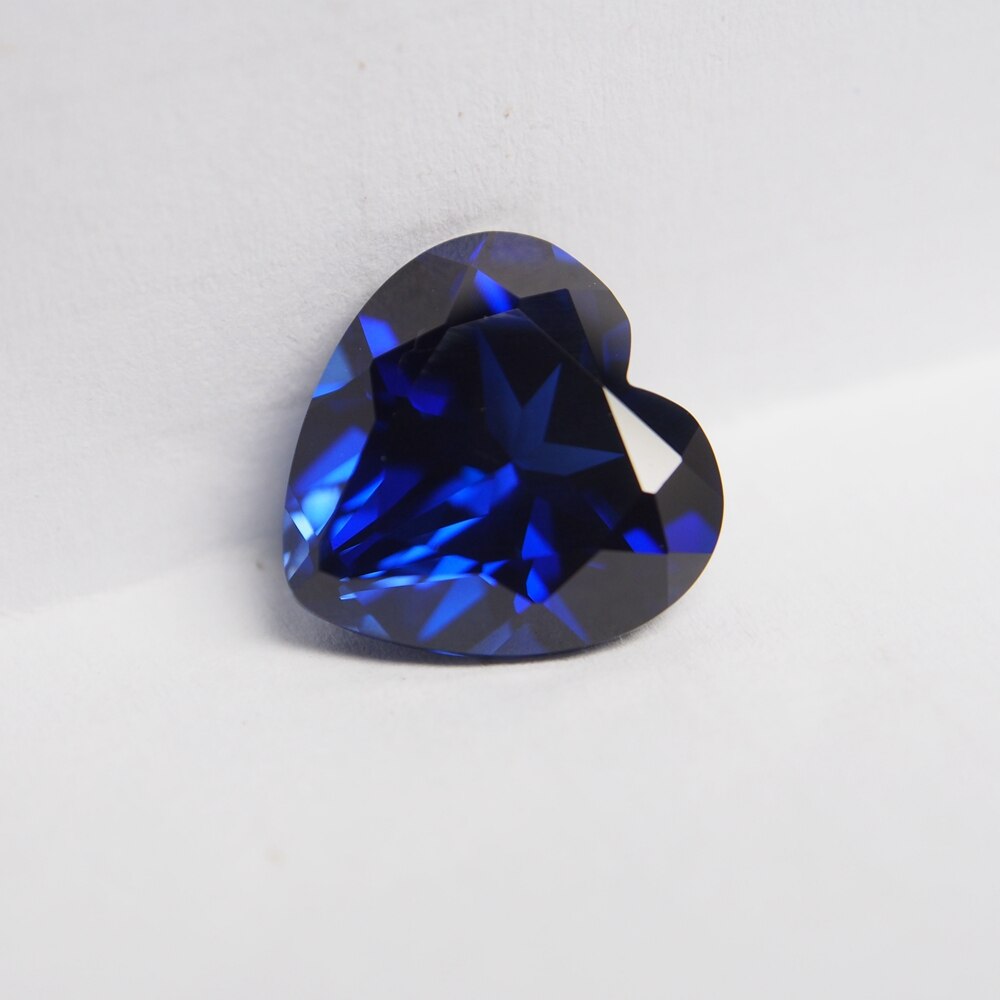 Herz schneiden königlich Blau Saphir 8 stücke 4x4mm Kleine Größe 34# Korund AAAAA verlieren Edelstein