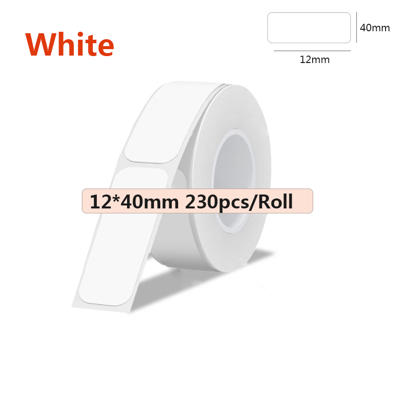 1 Rolle Bluetooth-Etikettendrucker Thermo-Etikettendrucker für MarkeID P15/P12 Phomemo D30 mit selbstklebendem Etikettenband Heimat Sekretariat: C