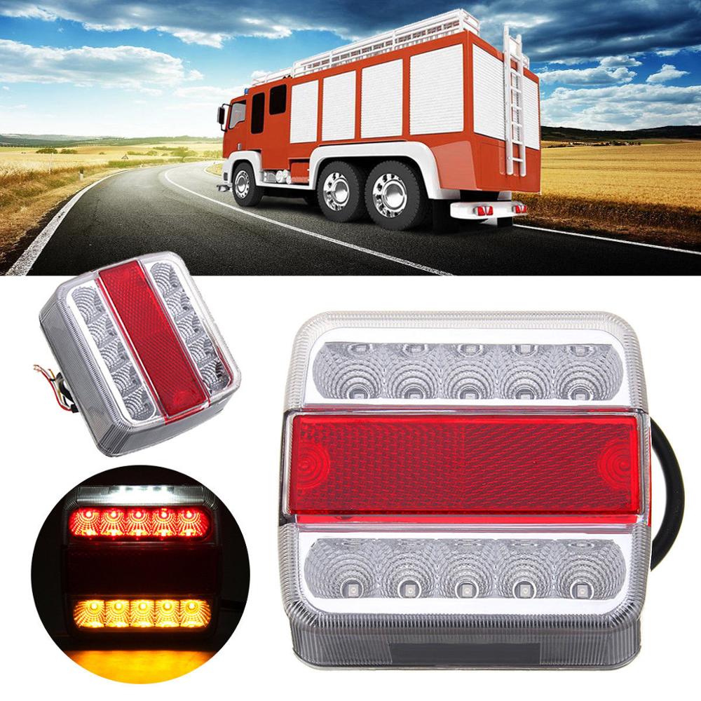 2 st baklyktor för husbilar släp 12v universal bakljus för lastbil led bakljus lykta baklyktor för släpvagn