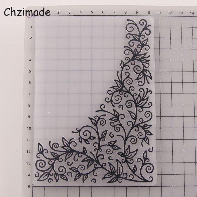 Blank Floral Plastic Embossing Folders For Wedding Invitation Card Making Diy Handmade Crafts