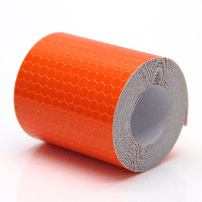 5cmx3m Orange Reflective Safety Warning Conspicuity Tape Adhesive Stickers Decal Decoration Warning Tapes Vinyl Film Safety Tape