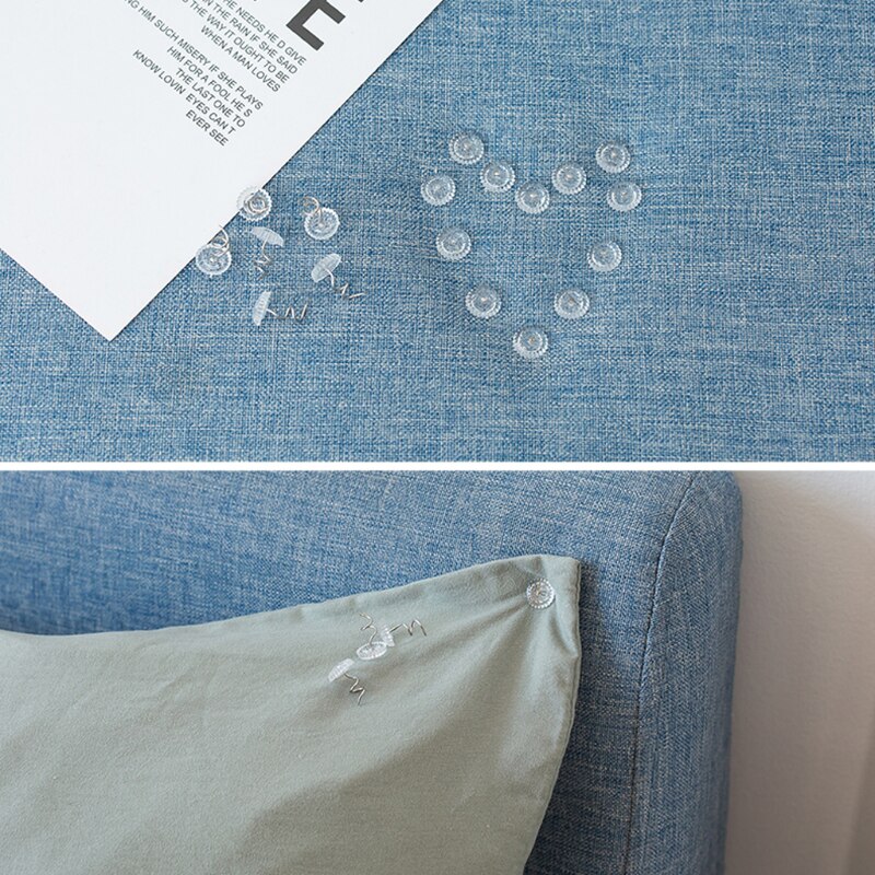 Pasador de cabeza de plástico para tapicería de sofá y silla, accesorios de protección de muebles, cabezal transparente, 10-50 piezas
