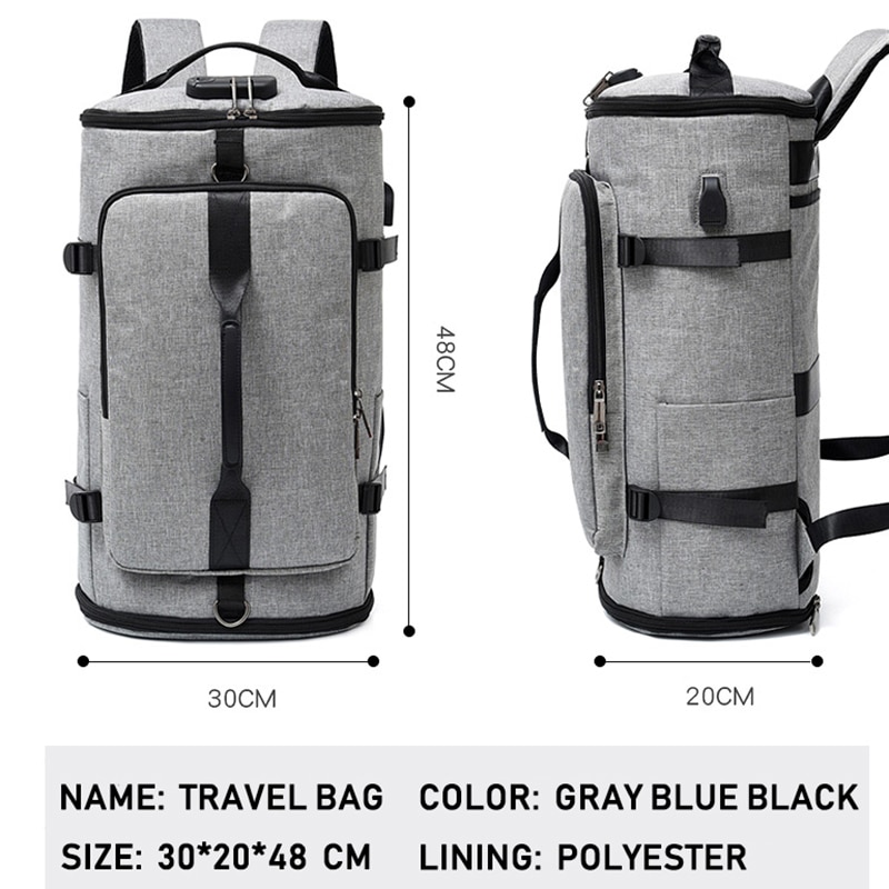 Sac à dos multifonction étanche pour voyage d'affaires, pour hommes et adolescents, grande capacité pour ordinateur portable 15.6,