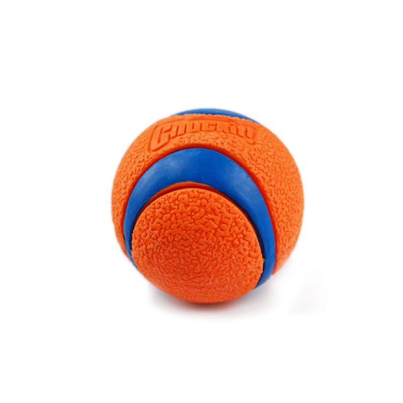 Bola de goma de policarbonato para perros, 1 Bola de juguete para perros resistente a mordedores de juguete para perros, divertido Bulldog Francés, juguete de Carlino, productos para entrenamiento de mascotas