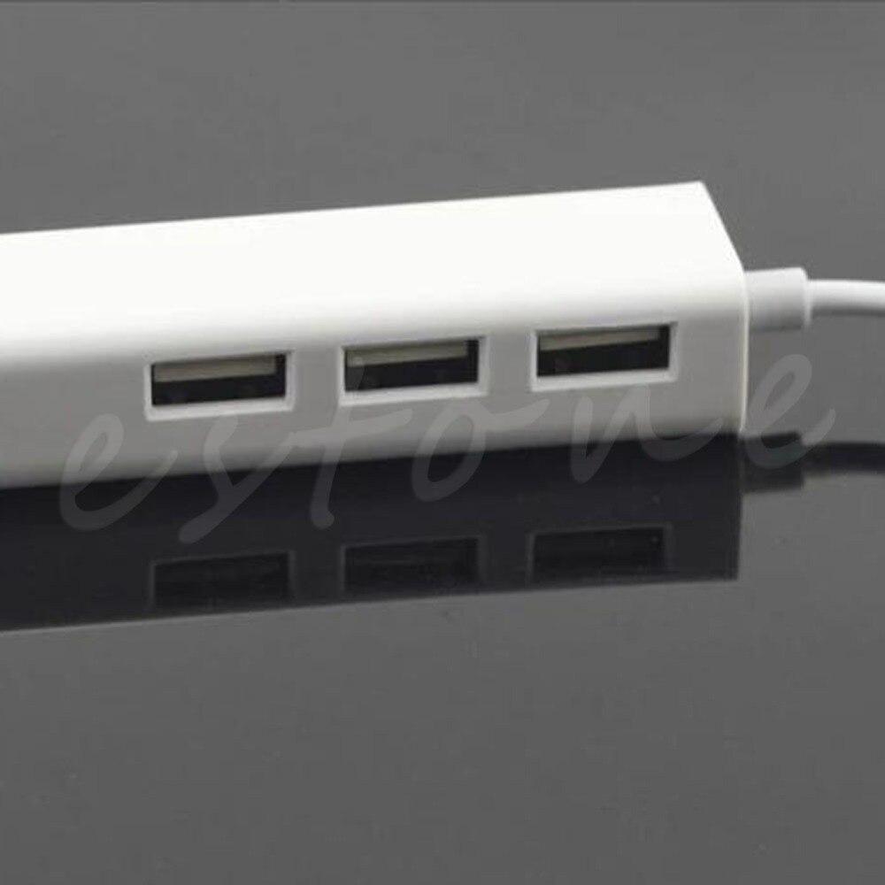 Usb 3.1 type c usb-c meerdere 3- poorts hub met ethernet netwerk lan-adapter