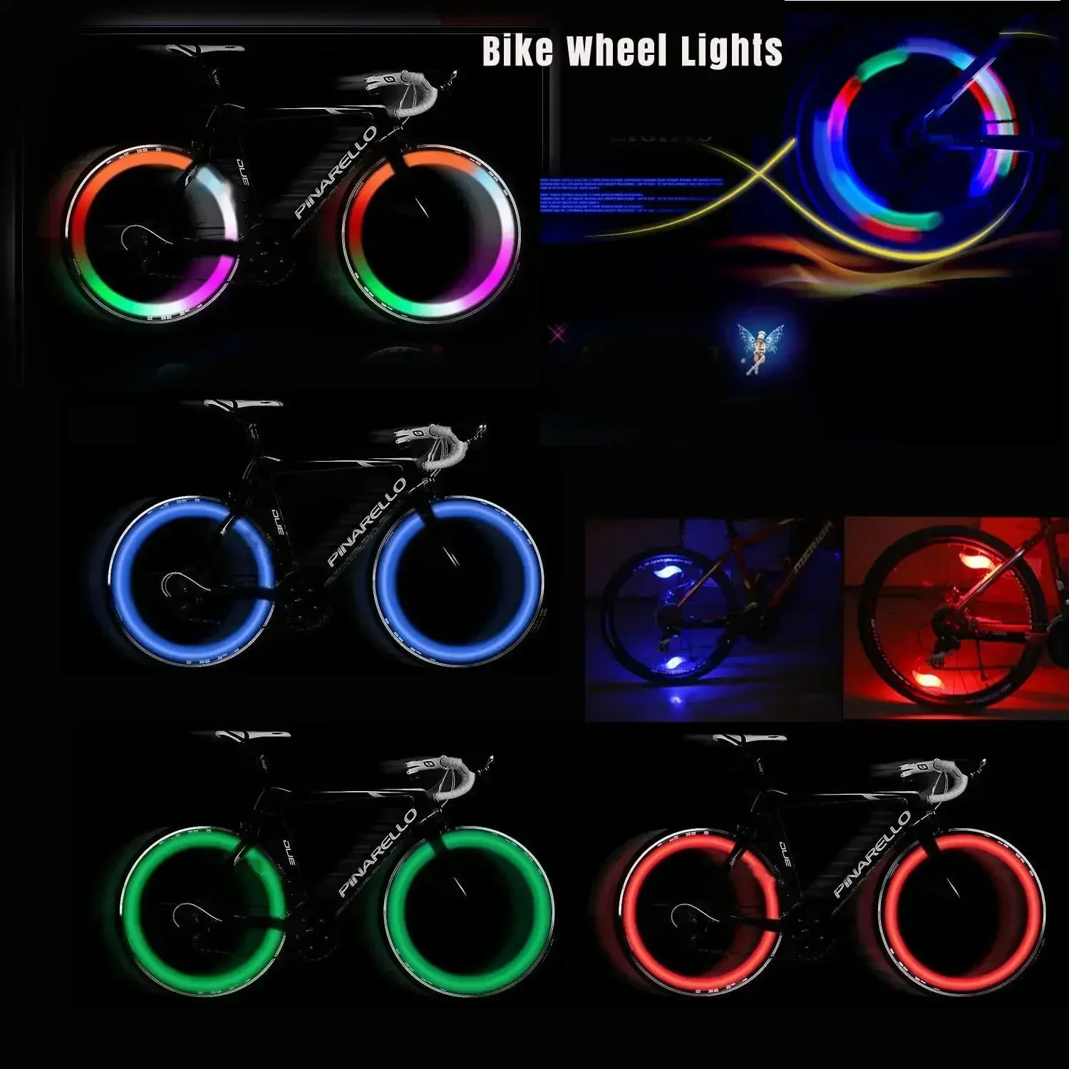 LED Fahrrad Rad Licht wasserdicht Fahrrad Nacht Sicherheit Radfahren Warnrad Speichen Licht 3 Modi Fahrrad dekorative Ausrüstung