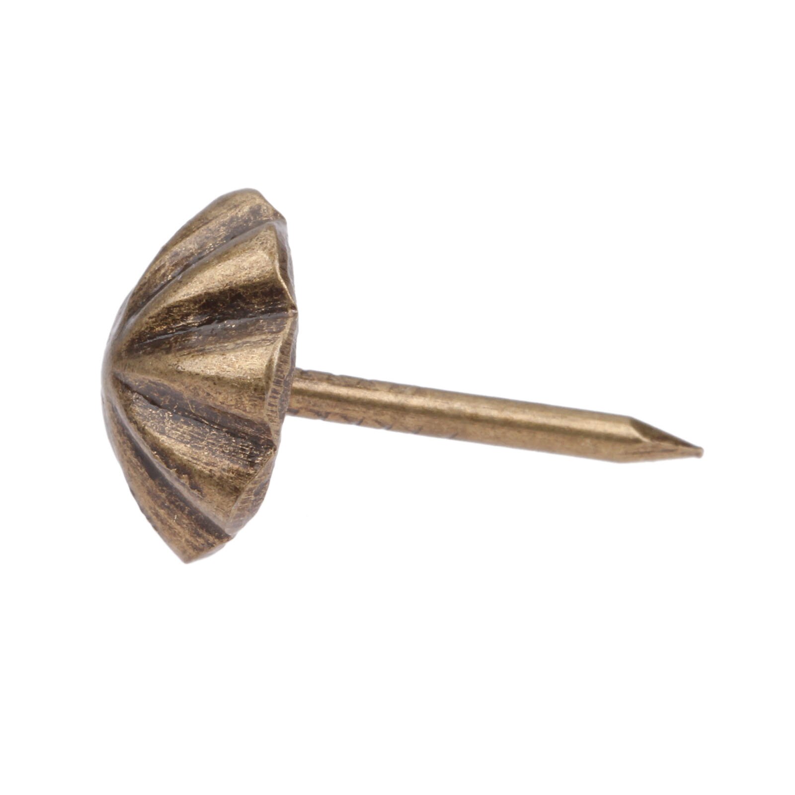 Clavos de tapicería de Bronce Antiguo, caja de de joyería de hierro, tachuelas de tapicería decorativa, Perno para muebles, 11*17mm, 100 Uds.