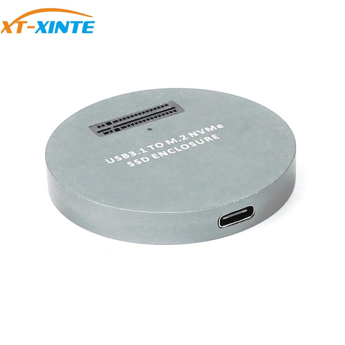 XT-XINTE LM914 M2 NVME SSD Adattatore In Alluminio USB3.1 di Tipo C a PCI-E SSD M.2 Esterno SSD Enclosure Mobile Box Adattatore