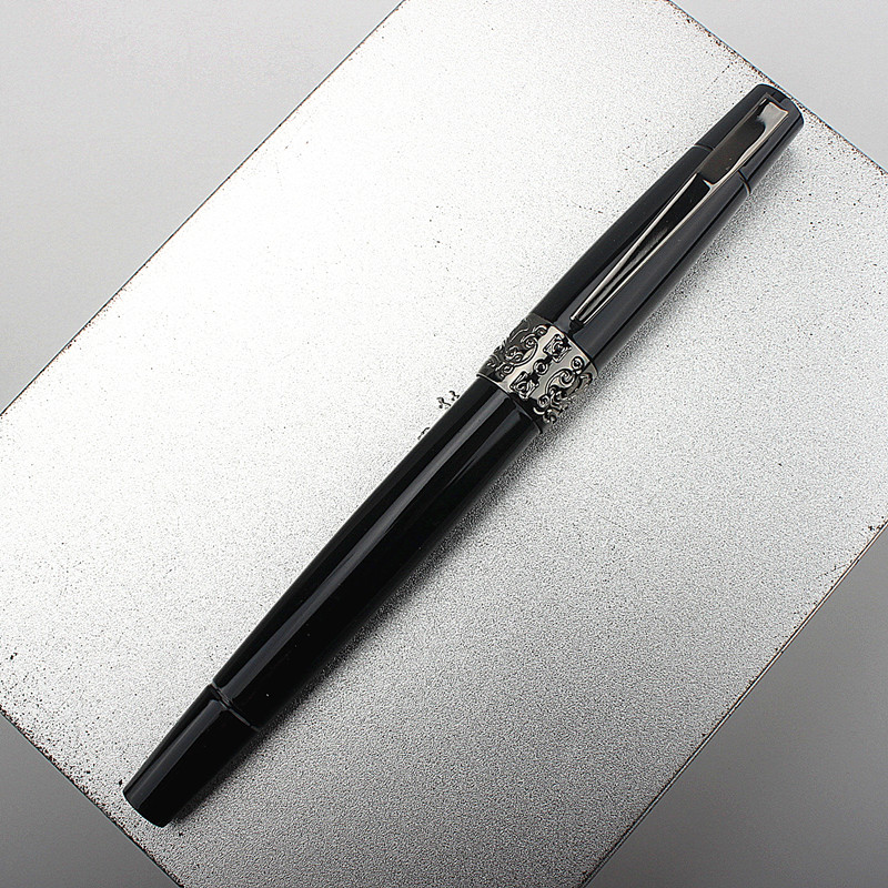 Luxury 2043 Metal Fountain Pen Financial Office Student School Stationery Supplies Ink Pens: Red / XF