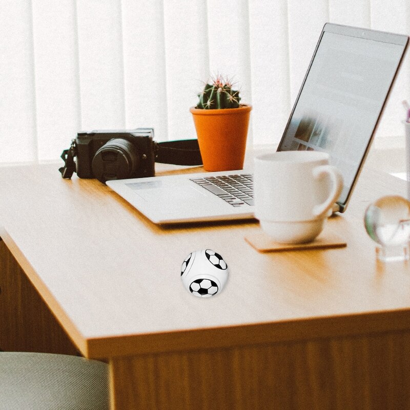 B2EB Finger Spinner Sensory Ball Educational Hand Exercise Rotate Football Interactive Novelty for Adult Stress Release