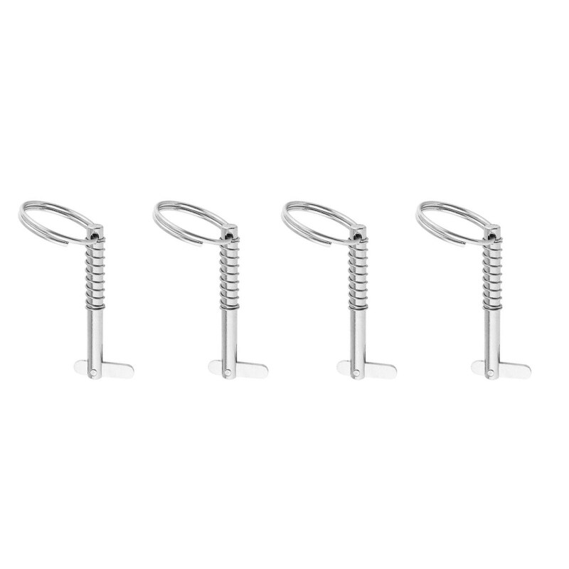 4 Pieces Quick Release Pin Marine Grade Stainless Steel Bimini Top Pin Corrosion Resistant Boat Hardware Parts