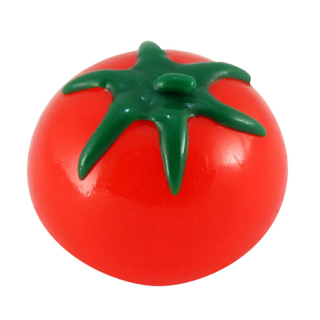 Novelty Simulation Squishy Toy Fruit Food Tomato Shaped Tomato water ball Toys Stress Relief Squish Anti Stress Reliever Kawaii