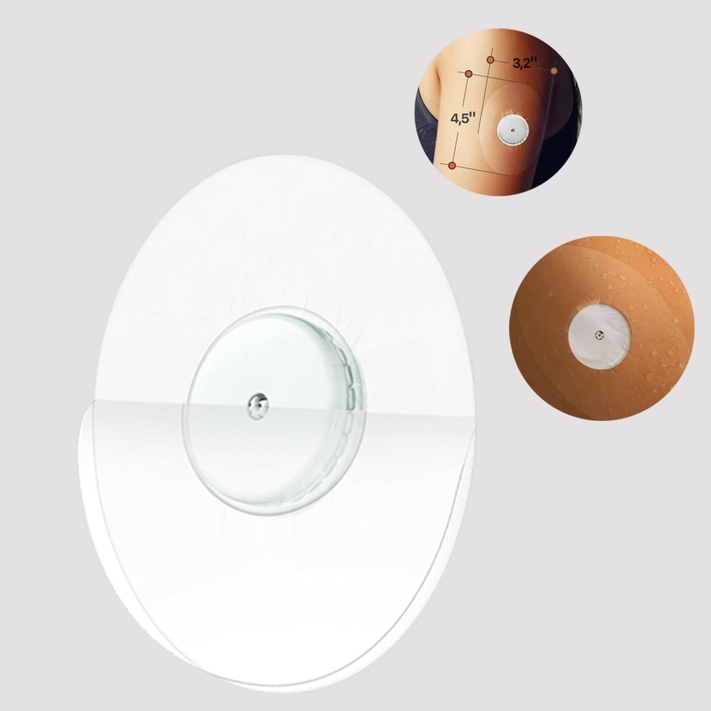 25Pcs Sensor Patches Fixed Patches Free Style Patch Fixic Freestyle Libre Adhesive Patch Oval Clear GUARDIAN LIBRE Sensor Cover