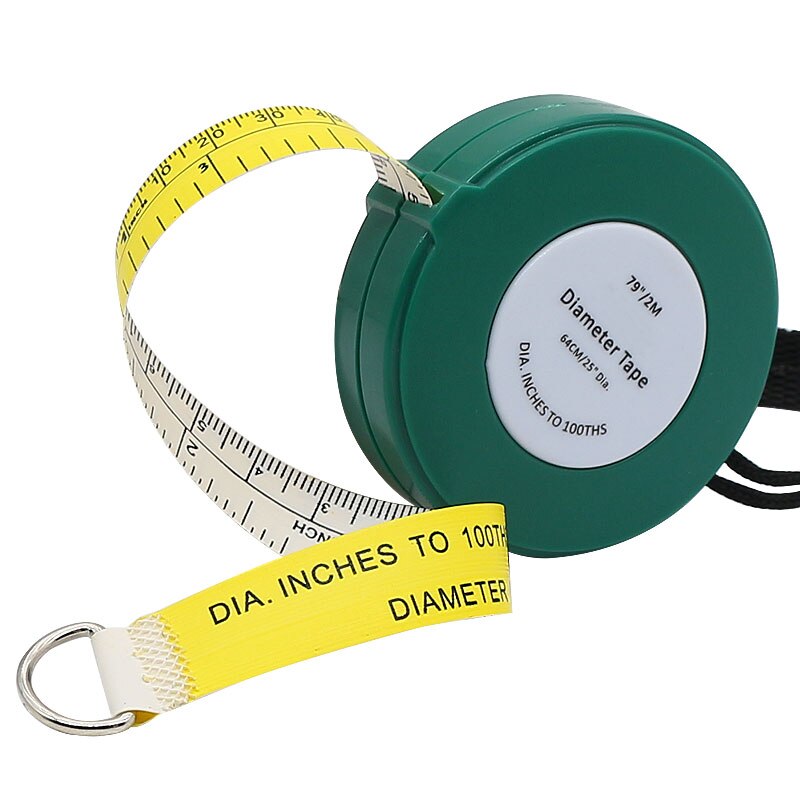 Tree Diameter Tape 2000 mm 79 inch PVC Soft Retractable Measuring Tape Gardening Tree Ruler Meter Measuring Tool